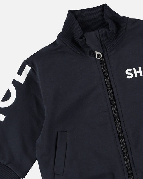 ZELMO2010 Zip Hooded Sweatshirt