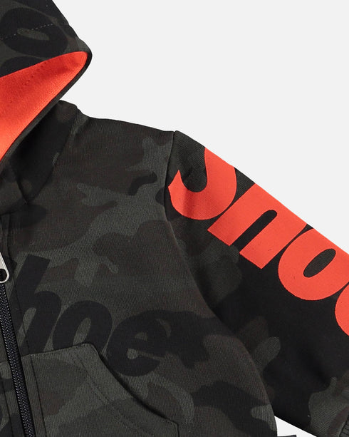 ZENIA0401 Zip Hooded Sweatshirt