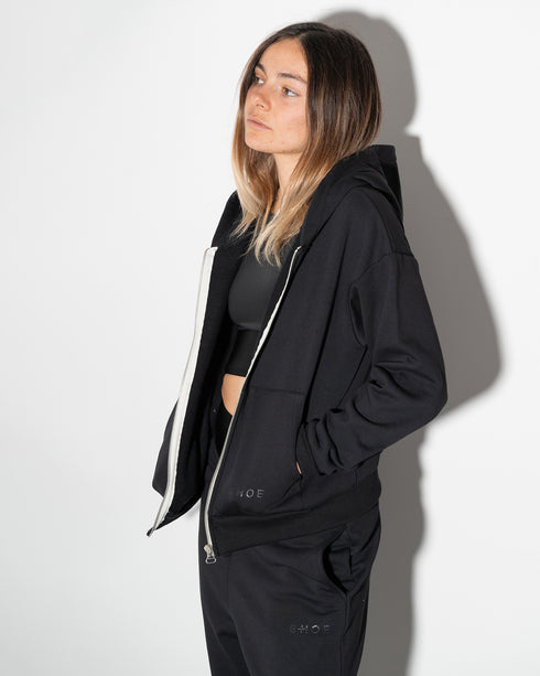 ZELMA0133 Zip Hooded Sweatshirt