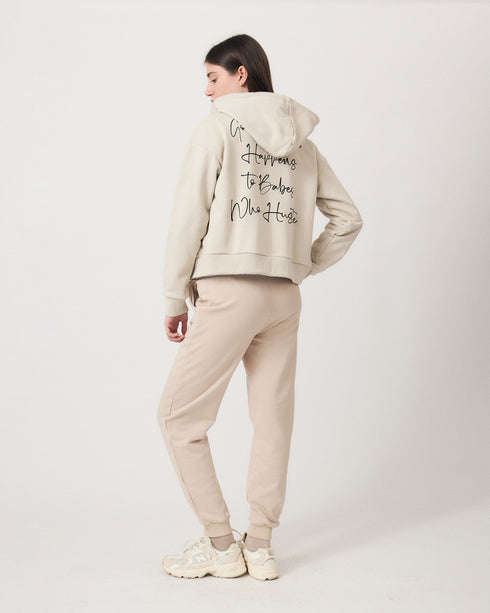 ZELMA0236 Zip Hooded Sweatshirt