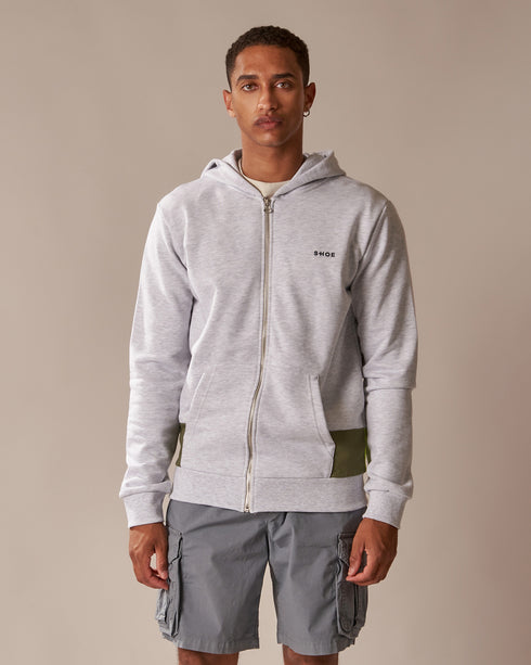 ZELO0705 Zip Hooded Sweatshirt